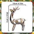 thumbnail image 6 of Resin Christmas Reindeer Figurines Deer Statues Elk Sculpture Deer Ornaments,Cute Standing Sitting Gold Deer Figurine for Christmas Table Decor Mantel Centerpieces Christmas Decor, 6 of 9