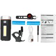 thumbnail image 1 of Iman de doble luz, faro super brillante y batería Rubine, juego de luces traseras para bicicleta, luces de advertencia impermeables para ciclismo al aire libre esquí esquí Gafas de esquí, 1 of 5