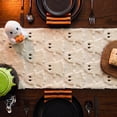 thumbnail image 2 of Sm:)e Beige Ghost Halloween Table Runner 13x90 Inch, Soft Plush Faux Fur Mantel Kitchen Dining Table Decor, Halloween Home Party Decor, 2 of 6