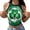 Green, variant on Tank Tops for Women St Patrick's Day Shamrock Print Sleeveless Slim Fit Crop Top Camisole Tops for Women Dark Green L