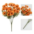 thumbnail image 4 of WUYVCG Artificial Mums Flower， Artificial Outdoor Sunset Mums Flowers,Windproof No Fade and Wilt for Garden Porch Home Decor, on Clearance, 4 of 9