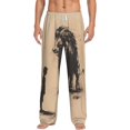thumbnail image 1 of Gaeub Child And Lion Sketch Print Mens Pajama Pants,Lounge Pants With Pockets And Drawstring-X-Large, 1 of 6