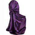 thumbnail image 2 of Paokuoon Chair Cover Removable Chair Cover Protector Satin Skirted Back Self tie Chair Cover for Events, 2 of 6