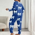 thumbnail image 4 of Censtreet Women's Plus Size 2 Piece Pajama Set Long Sleeve Shirt with Long Pajama Pant Printed Pj Lounge Sets XL-5XL, 4 of 5