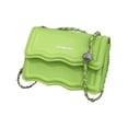 thumbnail image 1 of Bolso de hombro para mujer, de piel sintética, ligero y versátil, con correa de cadena. Verde, 1 of 9