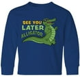 thumbnail image 3 of Inktastic See You Later Alligator with Black Sunglasses Long Sleeve Youth T-Shirt, 3 of 5