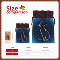 thumbnail image 3 of Wukai Cat Sketch Print Christmas Burlap Bags,Drawstring Christmas Burlap Goody Gift Candy Bags Xmas Burlap Treat Bags for Candy Wrapper Xmas Party Favors-Black, 3 of 8