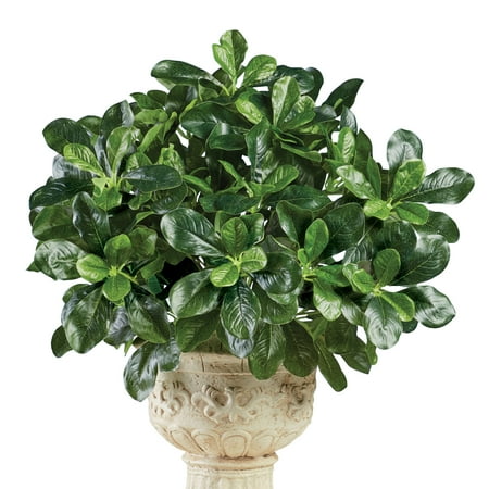 Artificial Shefflera Bushes - Set of 3 - Faux Shrubs, Plants - Realistic Touch, Greenery - For Indoor or Outdoor Use, Home, Garden, Office