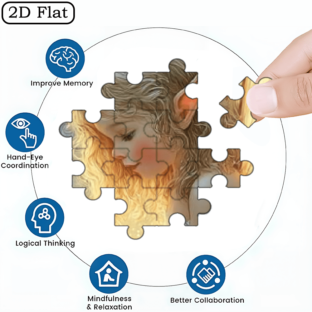 A 1000pcs Adult Puzzle Featuring Character and Landscape Themes, High Difficulty Level, Suitable for Adults, Family Entertainment.29.4*19.6 in