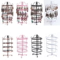 thumbnail image 2 of 144/72/48 Holes 4 Tiers Round Rotatable Display Earring Women Jewelry Stand Rack jewellery joyeros organizador de joyas New 128 holes B, 2 of 6