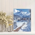 thumbnail image 2 of Qisvanset Framed Canvas Wall Art 12x16 Inch Snow Mountain Panoramic Nature Living Room Wall Art, 2 of 5
