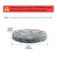 thumbnail image 2 of Uxcell 15mm Dia Self Adhesive Protection Furniture Felt Pads Mats Gray 40 Pack, 2 of 6