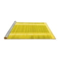 thumbnail image 2 of Ahgly Company Machine Washable Indoor Square Abstract Yellow Contemporary Area Rugs, 6' Square, 2 of 4