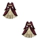 thumbnail image 3 of Vestido gótico Qarigey de fibra Vino rojo XXL, 3 of 6