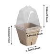 thumbnail image 3 of BotaniNest Biodegradable For Nursery Germination Trays With Holes For Seedlings, 3 of 7