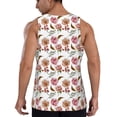 thumbnail image 3 of Gaeub Rose Flowers Men's Athletic Tank Top, Workout Sleeveless Shirts, Running Tank Tops for Gym, Running, Training - Small, 3 of 9