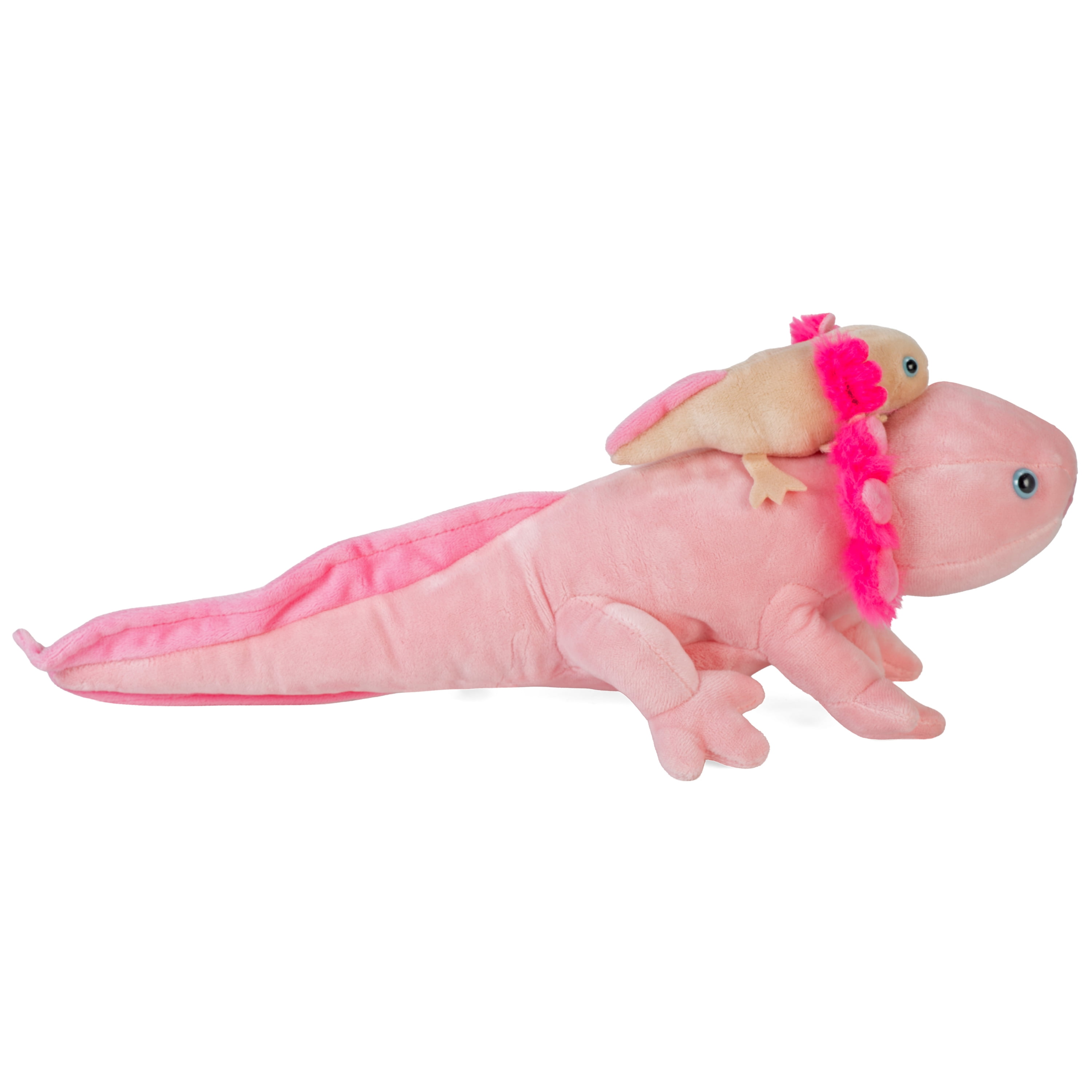 Wild Republic Mom & Baby Axolotl, Stuffed Animal, 9 inch, Plush Toy, Fill is Spun Recycled Water Bottles