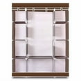 thumbnail image 4 of Zimtown 65" Portable Wardrobe Home Clothes Rack Shelves Closet Storage Organizer Coffee, 4 of 6