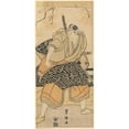 thumbnail image 2 of Toyokuni Utagawa 10x18 Black Ornate Wood Framed Double Matted Museum Art Print Titled - An Actor Nakamura Danjuro as a Samurai with Sword (Late 18th Century - Early 19th Century), 2 of 5