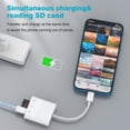thumbnail image 2 of SD Card Reader, Lightning to SD Card Reader Trail Game Camera SD Card Viewer with Dual Slot for MicroSD/SD,Photography Memory Card Adapter,Plug and Play, 2 of 8