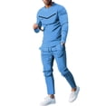 thumbnail image 2 of Men Tracksuit 2 piece set Jogging Sport Pullover T sihirt Streatwear Long sleeve, 2 of 8