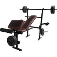thumbnail image 1 of Banco Multiposiciones CENTURFIT 3 en 1 Soporta hasta 200 kg con 8 discos de 10 lbs Barra recta, 1 of 5