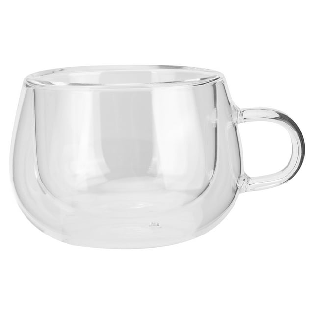 Taza transparente, 150 ml, taza de vidrio de doble capa, taza de vidrio de doble capa, taza ultra sensible