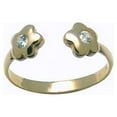 thumbnail image 1 of 14K Gold Flower Toe Ring, 1 of 2