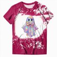thumbnail image 7 of TOWED22 Halloween Teacher Shirts for Women Cute Spooky Season T Shirt Funny Bow Ghost Graphic Tee Tops Short Sleeve Shirt(Hot Pink,XL), 7 of 7