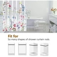 thumbnail image 4 of Floral Shower Curtain Waterproof Polyester, Shower Curtains for Bathroom.Machine Washable Fabric Plant Shower Curtain with Hooks-72"W x 86"L (Pack of 1), 4 of 6