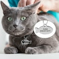 thumbnail image 5 of Pet Artist Cat Head/Fish Shape Engraved Cat Tags Small Personalised Kitten Pet ID Name Tag, 5 of 10