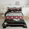 thumbnail image 2 of jejeloiu Exotic Aztec Geometric Bedding Comforter Set,Vintage Cowhide Print Twin Comforter Sets,Rustic Western Cowboy Bedding Set For Men Women,Luxury Bedroom Decor Reversible,2 Pieces, 2 of 8