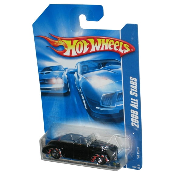 Hot Wheels 2008 All Stars '40 Ford Black Die-Cast Toy Car 069/196