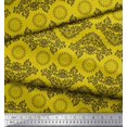 thumbnail image 3 of Soimoi polyester Crepe Fabric Floral & Damask Ethnic Printed Fabric 1 Yard 42 Inch Wide, 3 of 3