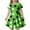 Green, variant on Angala Children's Fashion Polka Dot Print Slim Short Sleeved Dress (4 13 Years) Beautiful Cute Casual Girl's Dress 8-9 Years