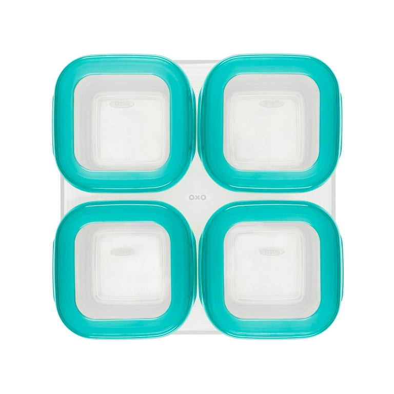 OXO Tot 4 oz. Glass Baby Food Storage Blocks with Silicone Sleeves in -  Loft410