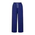thumbnail image 4 of biudgviw Sweatpants for Women Loose Elastic Waisted Winter Sweatpants Lounge Straight Wide Leg Pants with Pockets, 4 of 6
