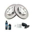 thumbnail image 2 of TRQ Front Metallic Brake Pad & Rotor Kit w/Chemicals for Toyota Lexus Scion BKA17049, 2 of 6