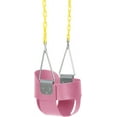 thumbnail image 5 of Eastern Jungle Gym Heavy-Duty High Back Full Bucket Toddler Swing Seat | Coated Swing Chains Fully Assembled | Pink Swing Set Accessory, 5 of 7