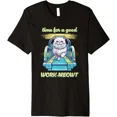 thumbnail image 1 of Funny Cat Work Out Time For A Good Work Meowt Gym Unisex T-Shirt, S-5XL, 1 of 4