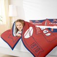 thumbnail image 4 of jejeloiu Boys Baseball Game Bedding Comforter Set,Chicago City Twin Comforter Sets,Red Blue White Bedding Set For Teens Boy,Microfiber Bedroom Decor Reversible,2-Piece, 4 of 8
