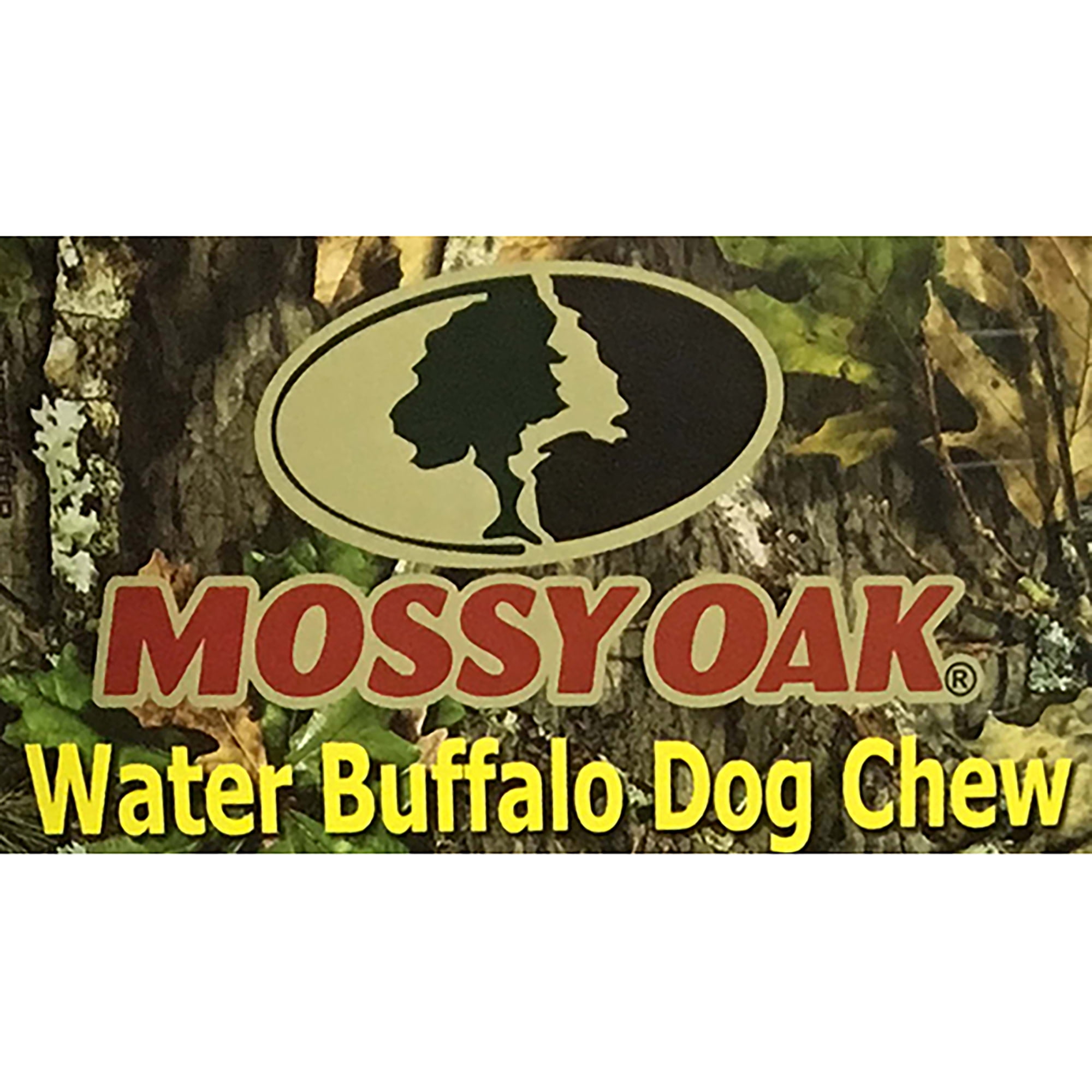 Mossy Oak: Water Buffalo Horn & Tug Dog Chew - 34" Slip-Knot Natural Cotton Rope, Pet Toy, Preservative Free Horn, Long-Lasting, Combines Play-Chewing