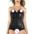 thumbnail image 4 of MuZeFu Corsets for Women Shapewear Cotton Lining, Shiny Rubber Corset, Rubber Press Buckle Girdle, Rubber Corset, 4 of 7