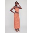 thumbnail image 2 of Women's Tropical Leaf Print Drawstring Waist Maxi Skirt, 2 of 3