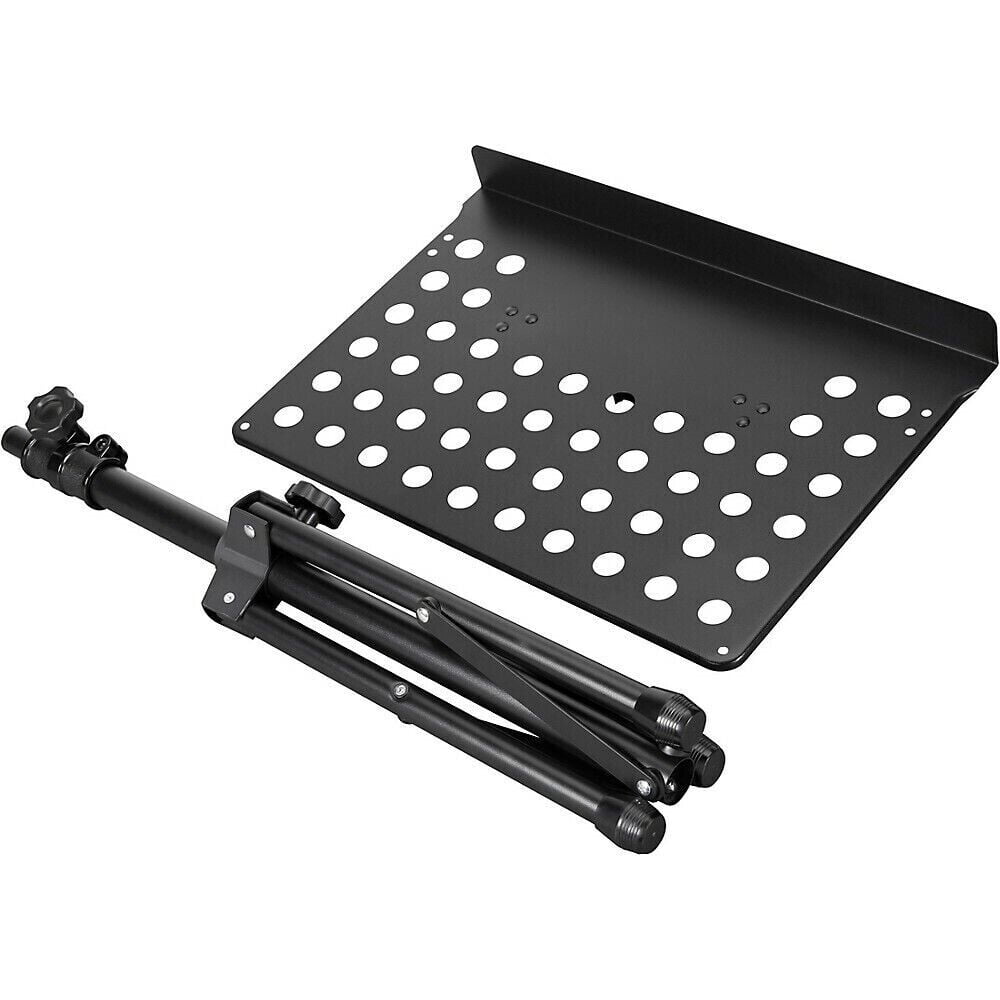 Five Tripod Orchestral Music Stand Perforated Black Heavy Duty Metal Adjustable