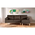 thumbnail image 1 of Sala Modular Reversible Makora Kissa con Memory Foam Color Chocolate Lino Respaldo Reclinable de 3 Posiciones, 1 of 9