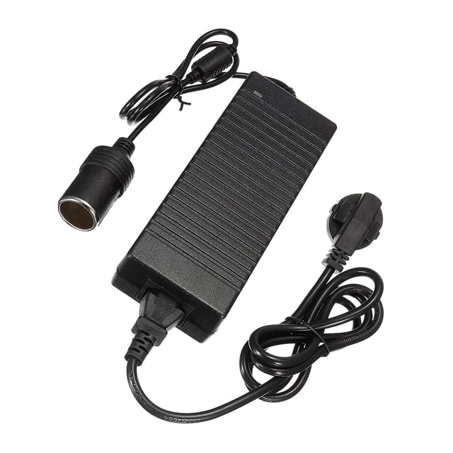 Convertidor de CC,Convertidor CC 100V-240V a 12V 10A 120W,Adaptador de fuente de alimentación Toma de ,Accesorios para aspiradoras de coche con AC Macarena Convertidor de CA a CC