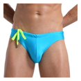 thumbnail image 2 of Hicidod Swimming Briefs for Men Drawstring Trendy Solid Bikini Swimsuits Beach Board Surf Shorts Trunks Swimwear for Summer, 2 of 7