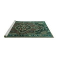 thumbnail image 2 of Ahgly Company Machine Washable Indoor Rectangle Persian Turquoise Blue Traditional Area Rugs, 2' x 3', 2 of 4