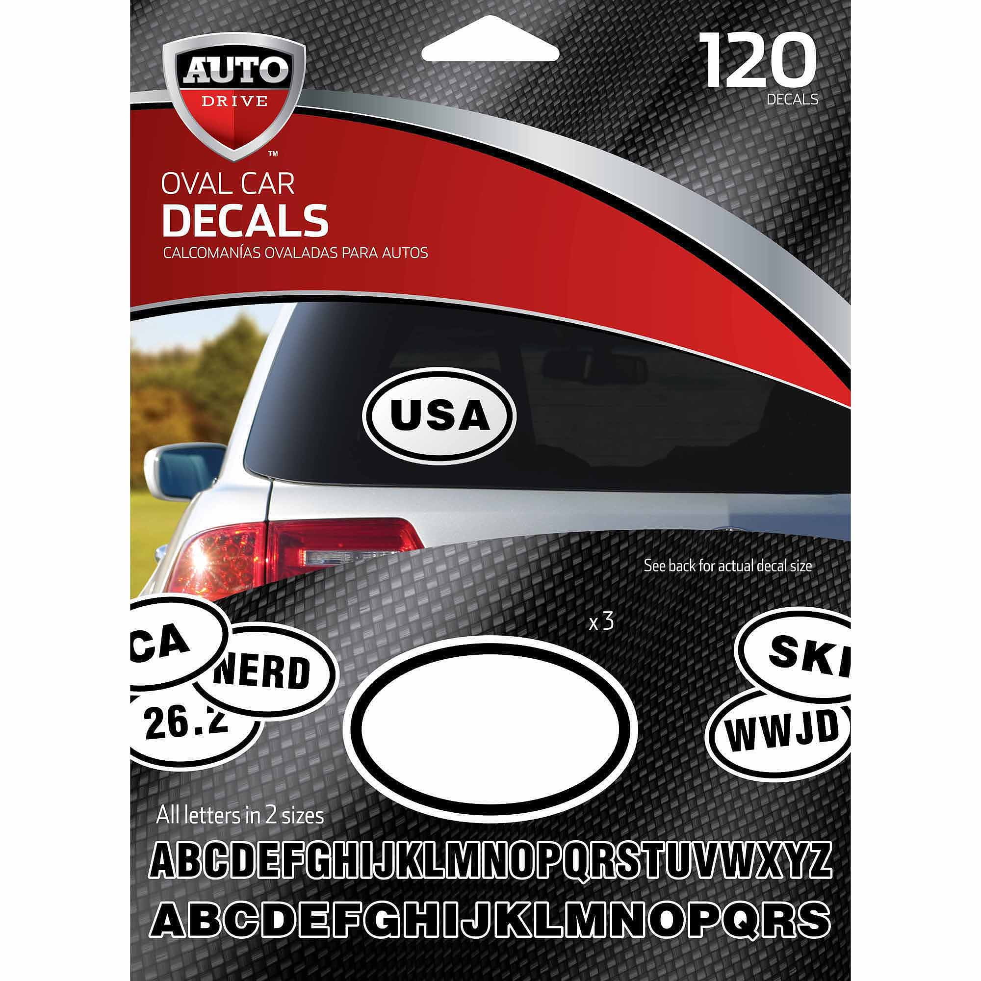Autodrive DIY Oval Car Stickers